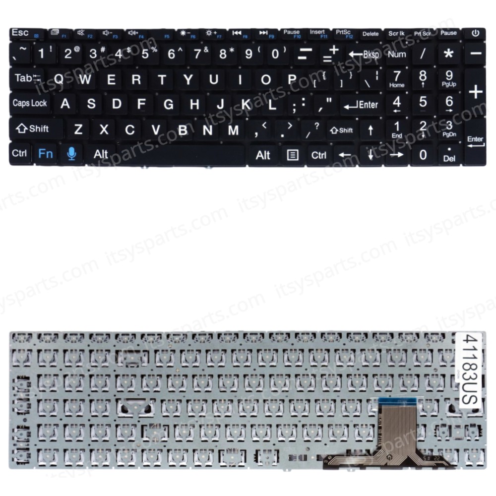 Laptop Keyboard for Exo Smart XQ3C K15CHR Shanzhai X317J MB3661007 YXT-NB93-138 NB93-138 PRIDE-K3954 F0041-004 MB3661004 US No Frame Βlack ( SKU.41183US )