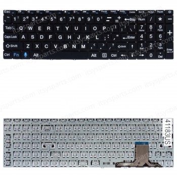 Laptop Keyboard for Exo Smart XQ3C K15CHR Shanzhai X317J MB3661007 YXT-NB93-138 NB93-138 PRIDE-K3954 F0041-004 MB3661004 US No Frame Βlack ( SKU.41183US )