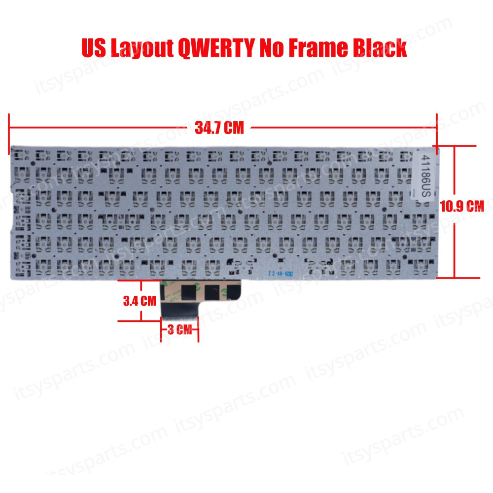 Laptop Keyboard for ENZ K36 X36 DK348H-B 343480020 YX-5111 US No Frame Black ( SKU.41186US )