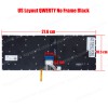 Laptop Keyboard for Zhiguang Unis 14T 14T0019 NSK-5A0ABC 9Z.NJUBC.A01 PK133KS1A00 US No Frame Backlight Βlack ( SKU.41185USBL )