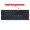 Laptop Keyboard for Zhiguang Unis 14T 14T0019 NSK-5A0ABC 9Z.NJUBC.A01 PK133KS1A00 US No Frame Backlight Βlack ( SKU.41185USBL )