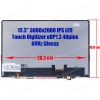 Laptop Screen monitor for Huawei Matebook X 2020 EUL-W19 EUL-W29P EUL-W19P EUL-W19D EUL-WX9 P130ZZA-BZ1 Touch Digitizer 13.3'' 3000x2000 UHD IPS LED 71%NTSC eDP1.3 40pins 60Hz Glossy ( SKU.1-SCR0560 )