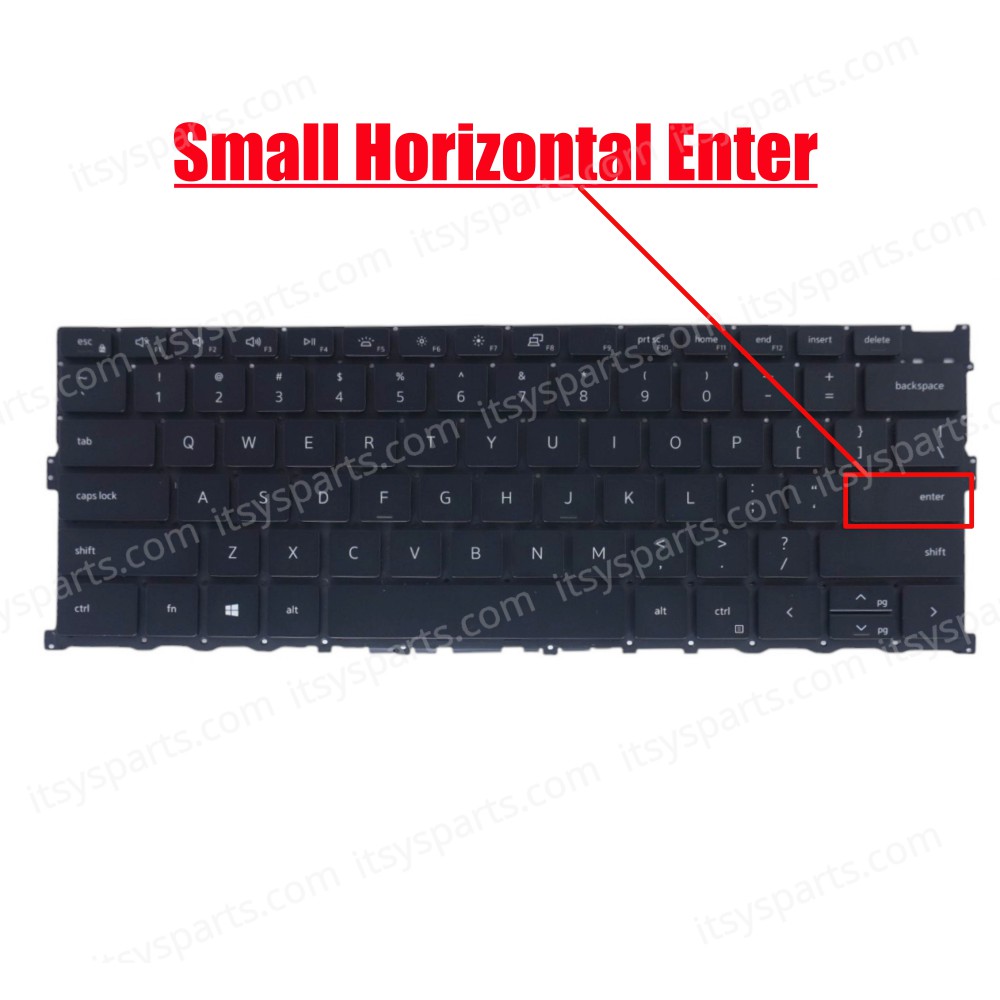 Laptop Keyboard for Dell XPS 13 9300 0T0HDM T0HDM GT8XM 0GT8XM 979W4 00Y78C 0Y78C P8V06 0P8V06 Y75C4 6JC7G 06JC7G US No Frame Backlight Black ( SKU.41171USBLACK )