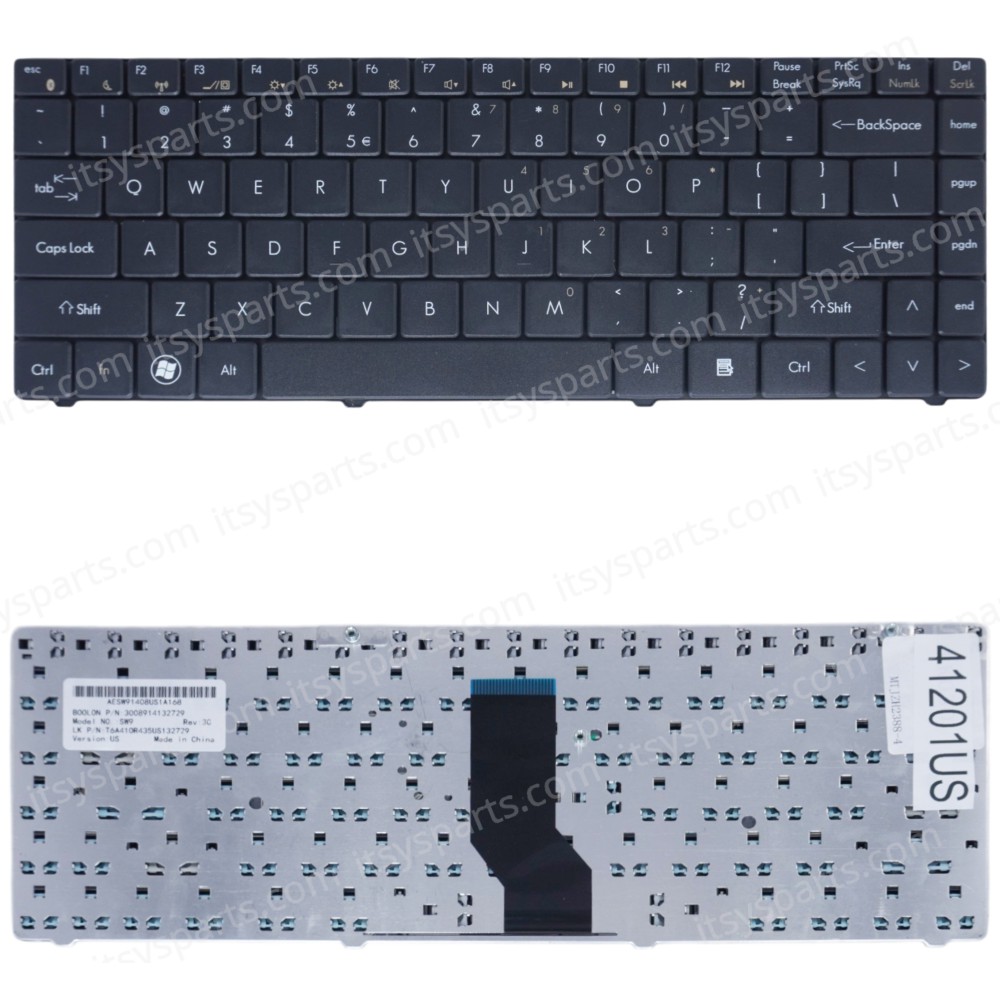 Laptop Keyboard for Hasee A410 A430 A431 Hasee Itautec W7430 W7435 SW6 AESW91408US1A168 MP-07G33US-920 US Black ( SKU.41201US )