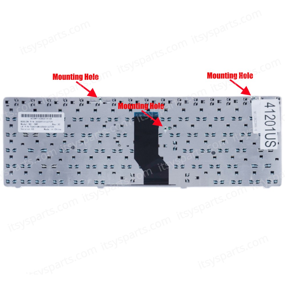 Laptop Keyboard for Hasee A410 A430 A431 Hasee Itautec W7430 W7435 SW6 AESW91408US1A168 MP-07G33US-920 US Black ( SKU.41201US )