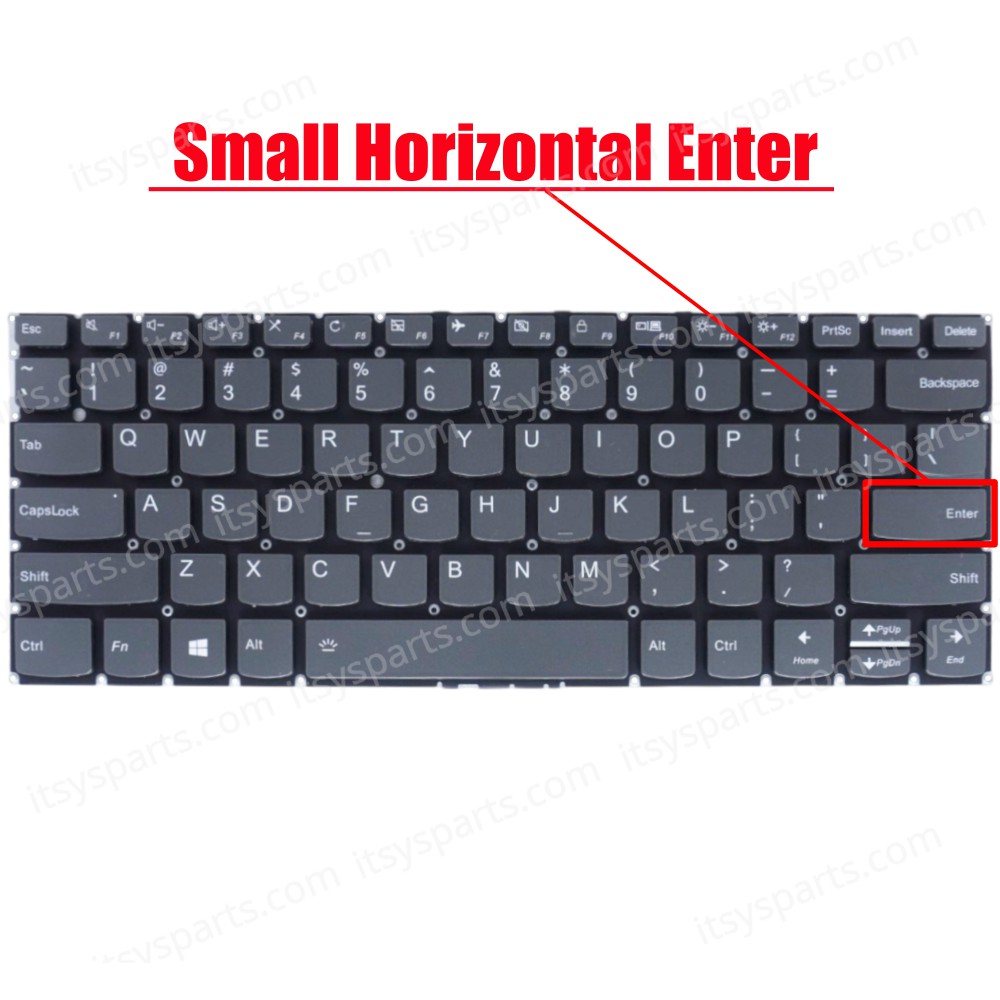 Laptop Keyboard for Lenovo IdeaPad 730S-13IWL 81JB0007US 81JB0008US 5CB0S72888 5CB0S95082 PD4SXB-US SN20R3897 US No Frame Backlight Gray ( SKU.41210USBL )