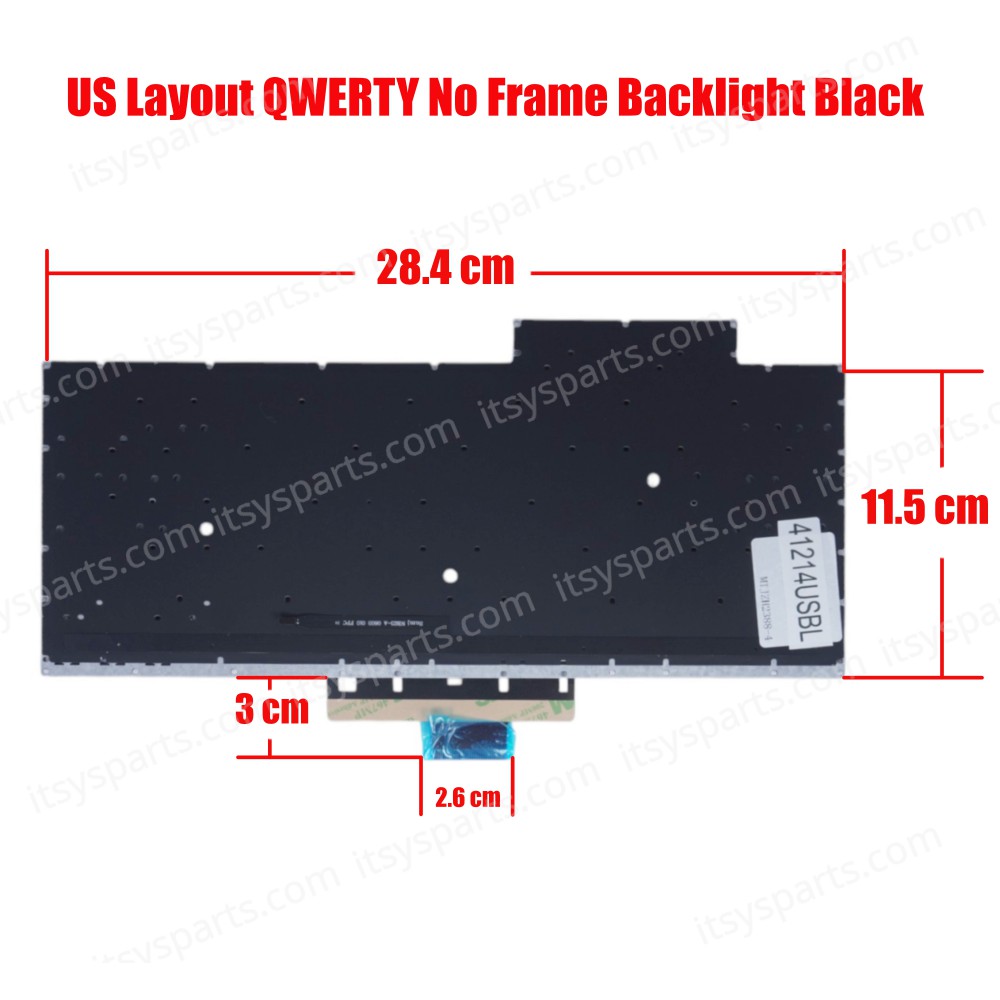 Laptop Keyboard for Asus ROG Zephyrus G14 GA401 GA401I GA401IV GA401Q GA401QM GA401U 90NR03F2-R31 90NR03F3-R31 90NR03F3-R31US0 90NR03F3-R31US1 US No Frame Backlight Black ( SKU.41214USBL )