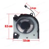 Laptop CPU Cooling Fan for Dell G15 5510 5511 5515 2021 year RTX3060 RTX3050 Series 12V DFSCK22105182Q FN9R 9.6CFM 4pin ( SKU.81449 ) Laptop CPU Cooling Fan for Dell G15 5510 5511 5515 2021 year RTX3060 RTX3050 Series 12V DFSCK22105182Q FN9R 9.6CFM 4pin ( SKU.81449 )
