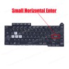 Laptop Keyboard for Asus ROG Strix G15 G513 G513Q G513IR G513QY G513QY-2C G513QM 0KBR0-4810US00 0KNR0-481KUS00 US No Frame RGB Backlight Black ( SKU.41215USBL )