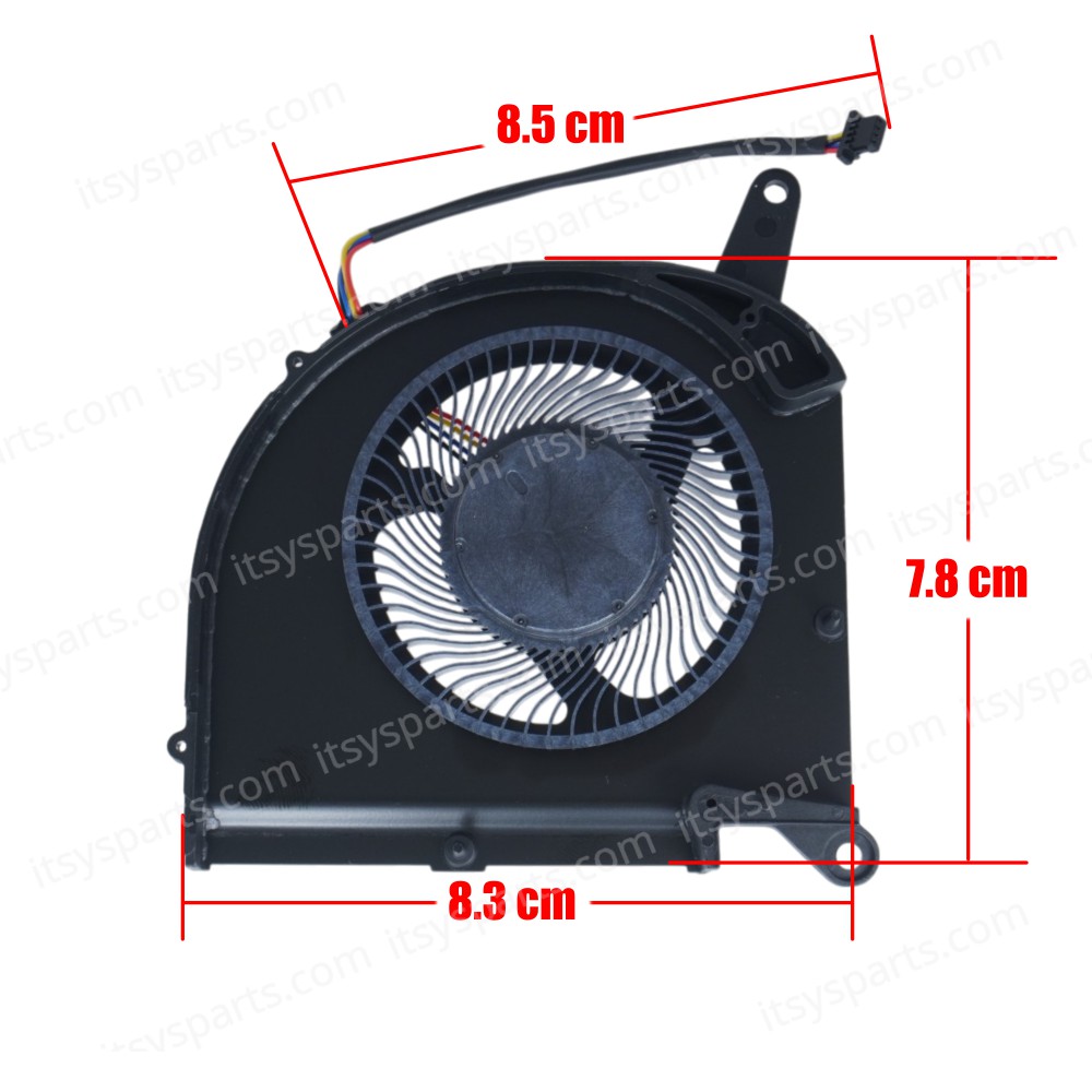 Laptop GPU Cooling Fan for Gigabyte AERO 15 OLED SA 17 HDR XA RP75XA RP77XA RP75XA RP77XA RP77XD PLB07010S12HH FPNP DFSCL12E064867 7MM THICK 4pin ( SKU.81451 )