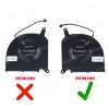 Laptop GPU Cooling Fan for Gigabyte AERO 15 OLED SA 17 HDR XA RP75XA RP77XA RP75XA RP77XA RP77XD PLB07010S12HH FPNP DFSCL12E064867 7MM THICK 4pin ( SKU.81451 )