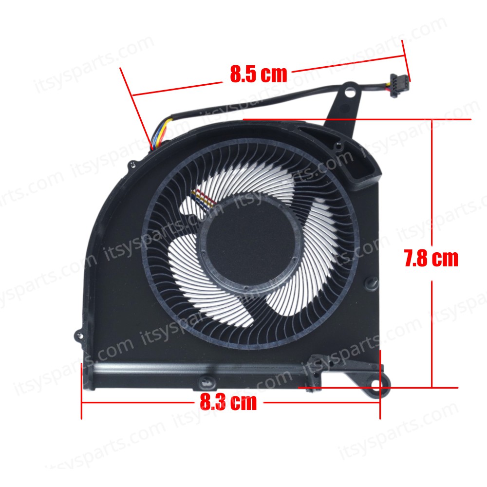 Laptop GPU Cooling Fan for Gigabyte Aorus 15P YD XD KD KC XC RTX30 Series AORUS 15 XE4 5 SE4 Intel 12th Gen DFSCK22D05883Q DFSCM22716392Q 10MM THICK 4pin ( SKU.81454 )