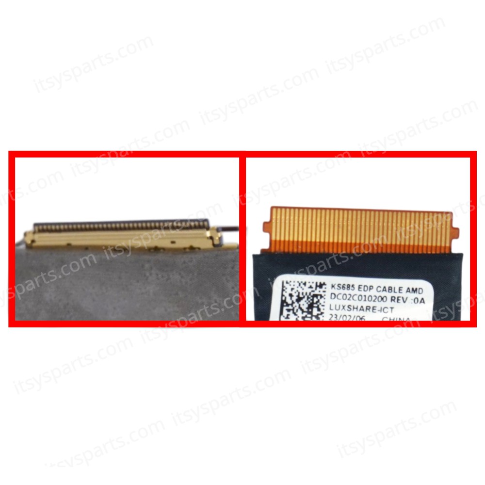Flex Video Screen LCD Cable for Laptop Lenovo IdeaPad Pro 5 16ARP8 83AS KS685 5C10S30721 5C10S30722 DC02C010210 DC02C010200 AMD eDP 40pins Monitor cable ( SKU.1-FLEX1750 )