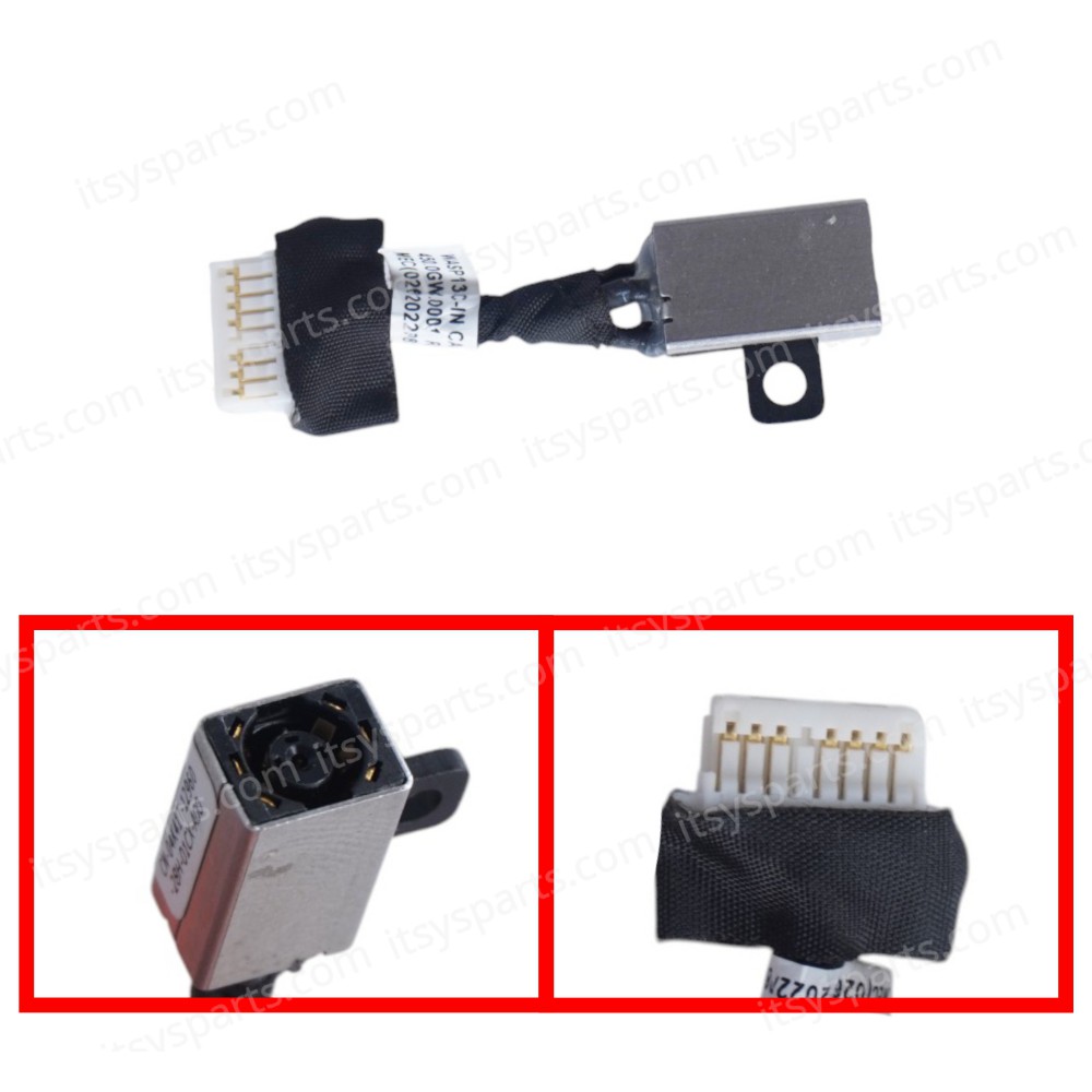 DC Power Jack Socket for Laptop Dell Latitude 3301 Vostro 5390 5391 7391 Ins-piron 5390 5391 450.0GW01.0001 4K41T 3.5cm 7pins ( SKU.31061 )