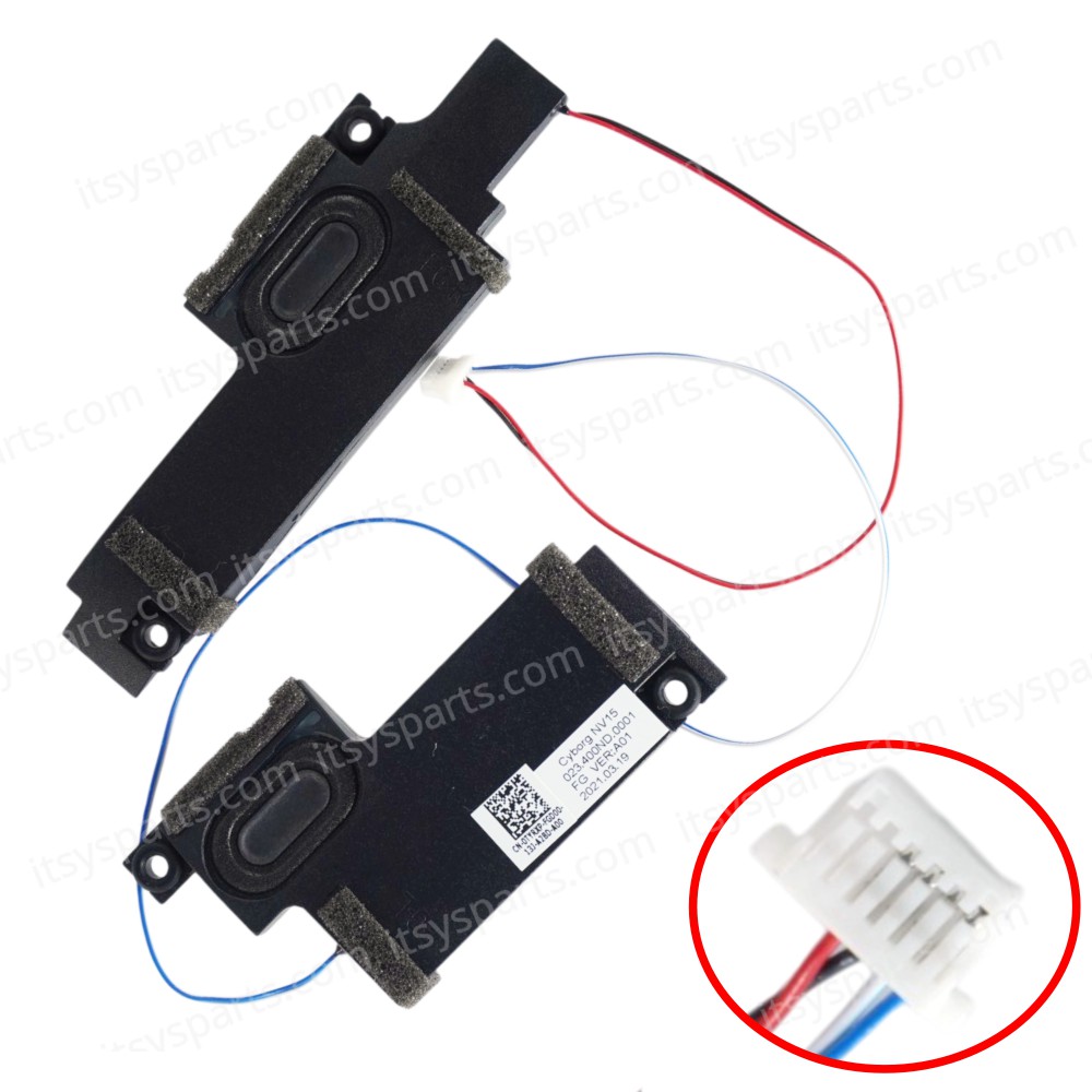 Speaker Set for Dell Vostro 15 5510 5515 Inspiron 15 5515 5510 023.400ND.0001 023.400ND.0011 TYRXP 0TYRXP Speakers Left+Right ( SKU.1-SPKR174 )