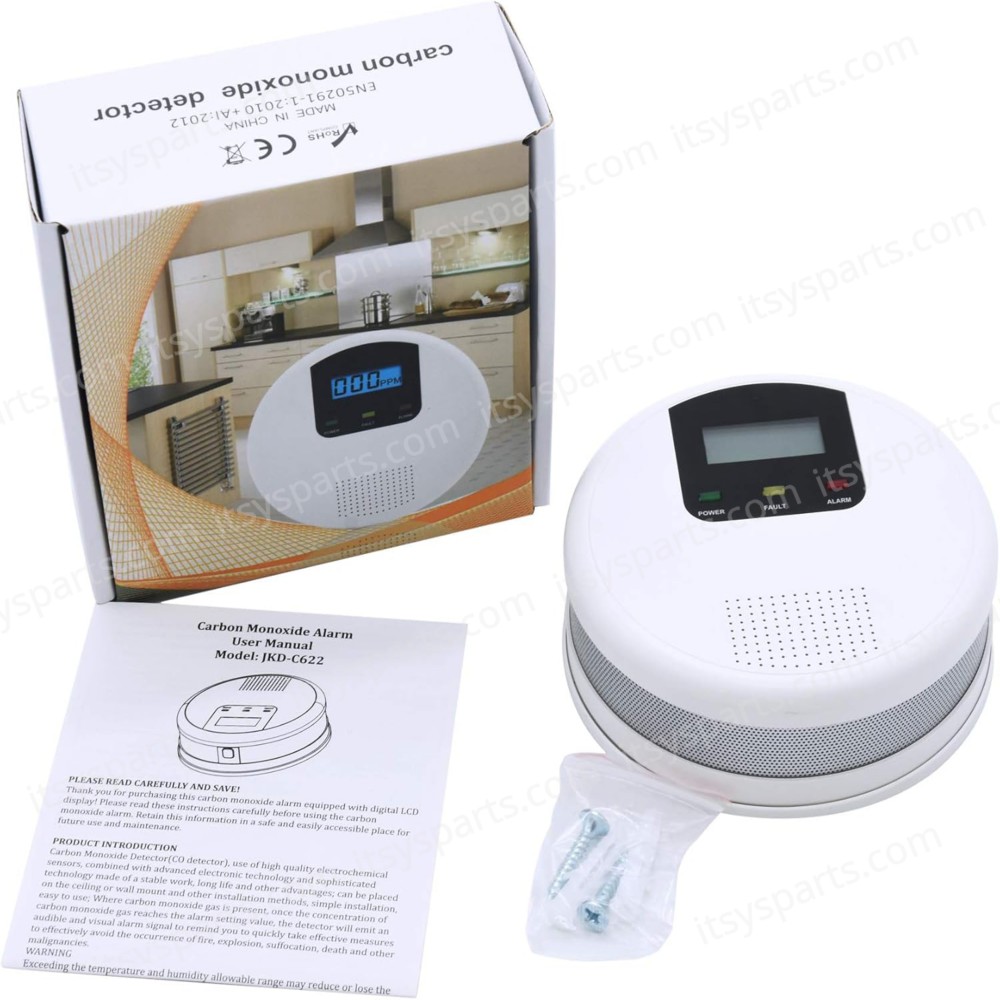 Carbon Monoxide Smoke Detector EN50291 JKD-C622 ( SKU.1-PER0051 )