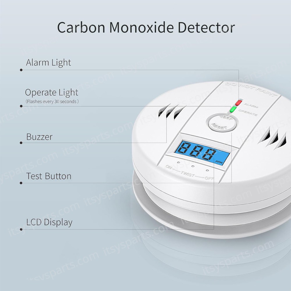 Carbon Monoxide Smoke Detector EN50291 RCC426B ( SKU.1-PER0053 )