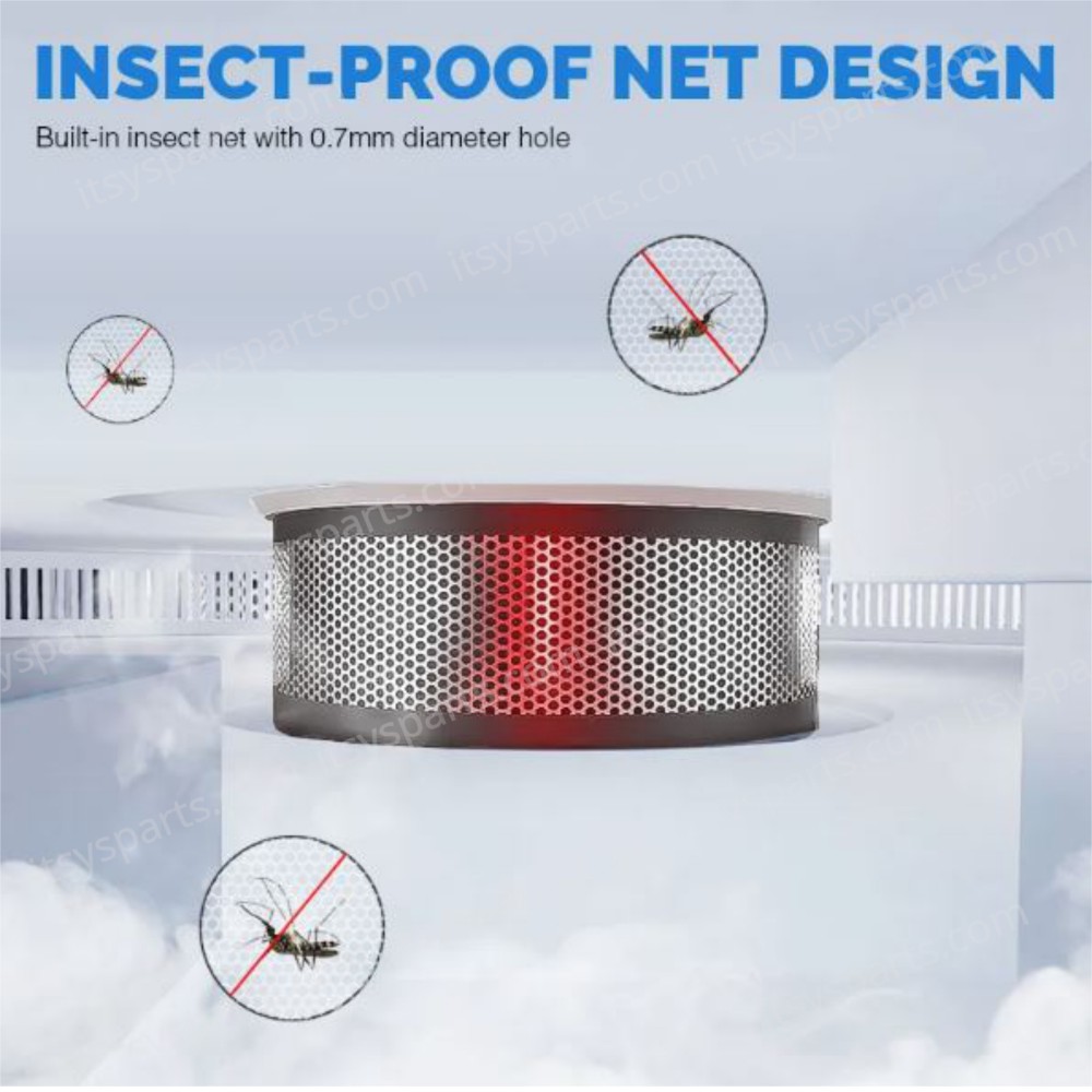 WiFi Carbon Monoxide Smoke Detector S100B-CR-W ( SKU.1-PER0060 )