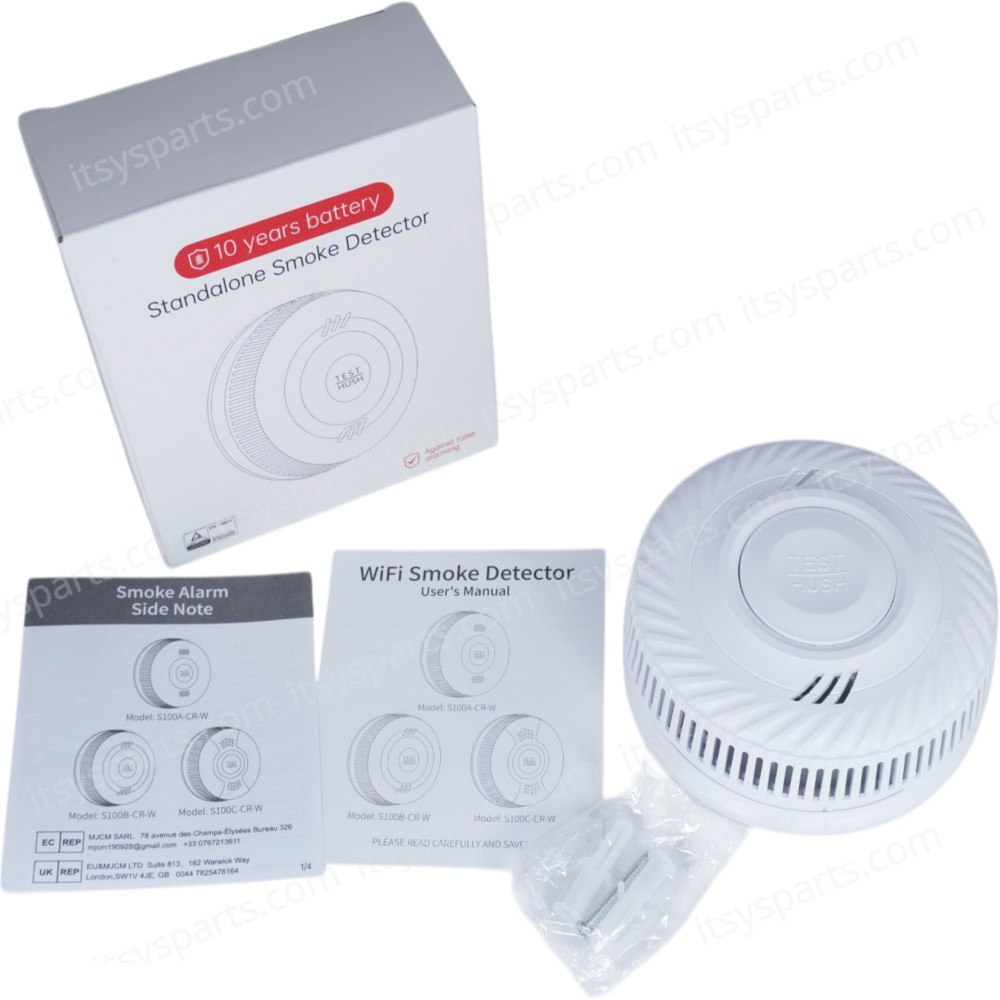 WiFi Carbon Monoxide Smoke Detector S100B-CR-W ( SKU.1-PER0060 )