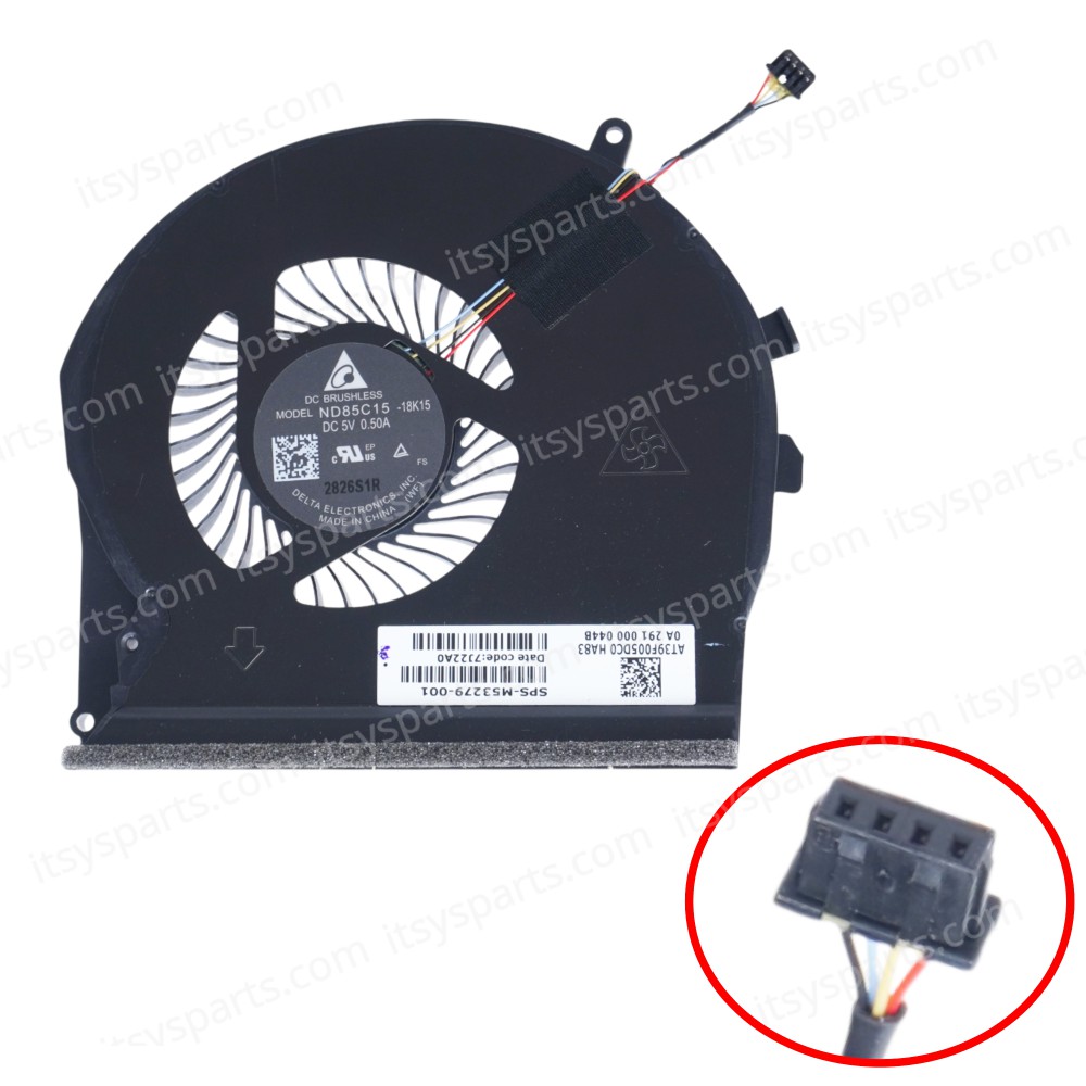 Laptop GPU Cooling Fan for HP 17-CD 17-CD0022TX 17-CD0025TX 17-CD0008TX 17-CD1007NV TPN-C142 L56873-001 M53279-001 AT39F005DC0 4pin ( SKU.81460 ) Laptop GPU Cooling Fan for HP 17-CD 17-CD0022TX 17-CD0025TX 17-CD0008TX 17-CD1007NV TPN-C142 L56873-001 M53279-001 AT39F005DC0 4pin ( SKU.81460 )