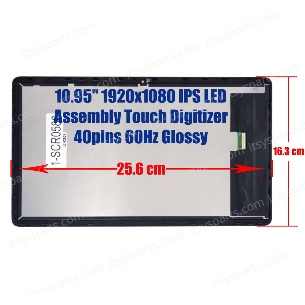 Tablet Screen monitor for Lenovo IP Duet 3 Chrome 11Q727 82T6 5D10S39804 5D10S39805 Assembly Touch Digitizer 10.95" 1920x1080 FHD 2K IPS LED 70.8% NTSC 51pins 60Hz Glossy ( SKU.1-SCR0586 )