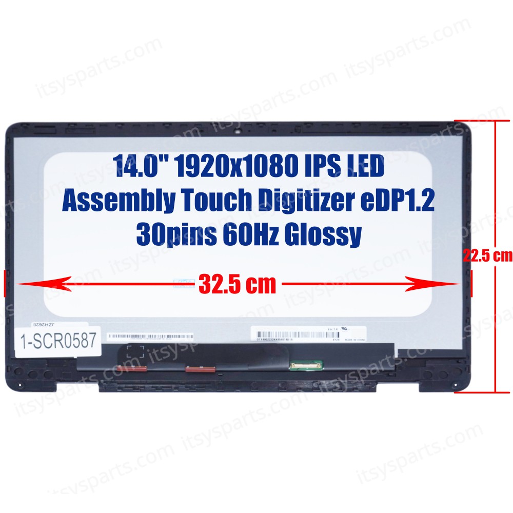 Laptop Screen monitor for Asus Zenbook Flip UX461 UX461U UX461UA UX461F UX461FA MB140CS01-4 Assembly Touch Digitizer 14.0'' 1920x1080 FHD IPS LED 45% NTSC eDP1.2 30pins 60Hz Glossy ( SKU.1-SCR0587 ) Laptop Screen monitor for Asus Zenbook Flip UX461 UX461U UX461UA UX461F UX461FA MB140CS01-4 Assembly Touch Digitizer 14.0'' 1920x1080 FHD IPS LED 45% NTSC eDP1.2 30pins 60Hz Glossy ( SKU.1-SCR0587 )