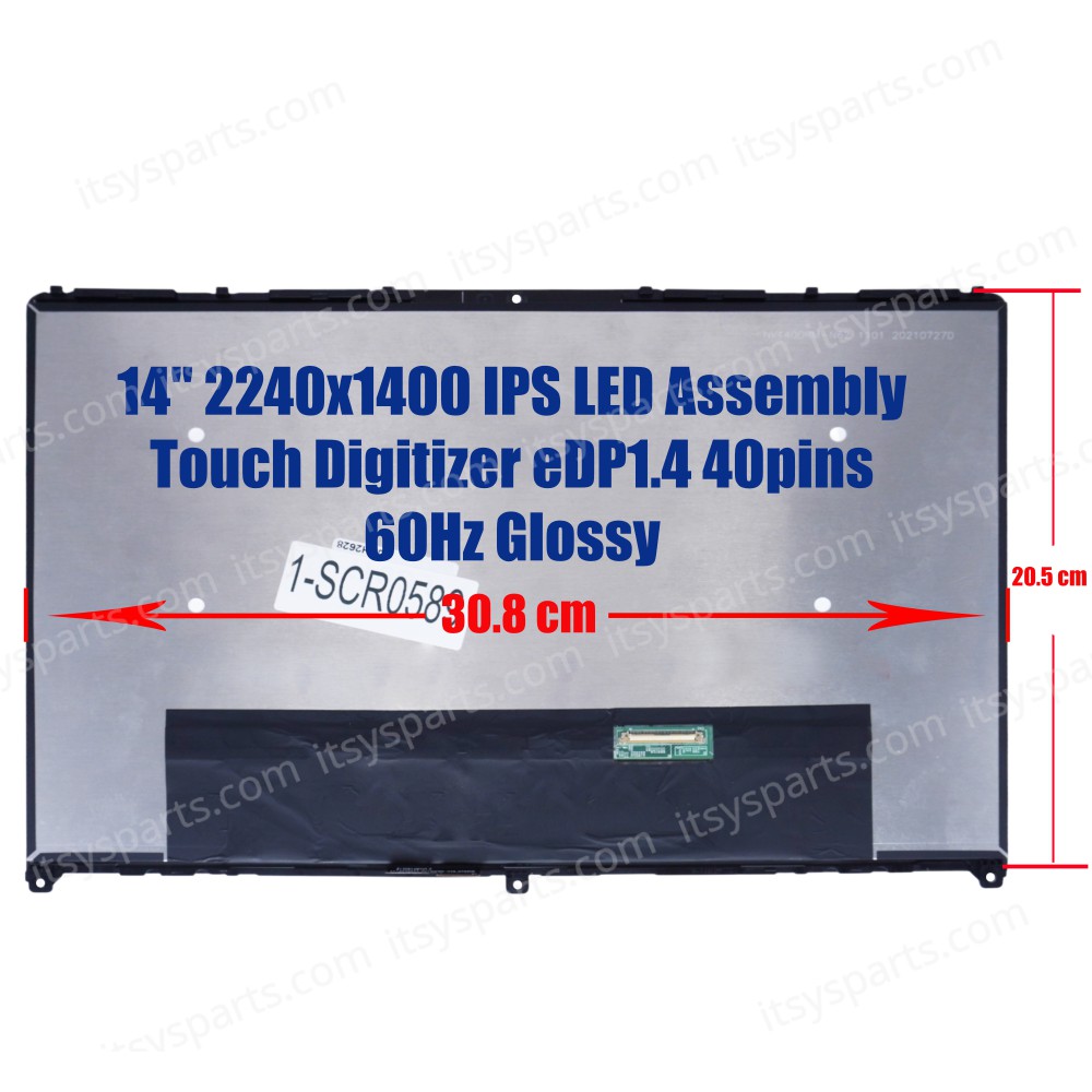 Laptop Screen monitor for Lenovo IdeaPad Flex 5 14ABR8 82XX 14ALC7 82R9 14IAU7 82R7 Flex 7 14IRU8 82Y2 14IAU7 82VC 5D10S39902 Assembly Touch Digitizer 14'' 2240x1400 QHD IPS LED 75% NTSC eDP1.4 40pins 60Hz Glossy ( SKU.1-SCR0589 ) Laptop Screen monitor for Lenovo IdeaPad Flex 5 14ABR8 82XX 14ALC7 82R9 14IAU7 82R7 Flex 7 14IRU8 82Y2 14IAU7 82VC 5D10S39902 Assembly Touch Digitizer 14'' 2240x1400 QHD IPS LED 75% NTSC eDP1.4 40pins 60Hz Glossy ( SKU.1-SCR0589 )