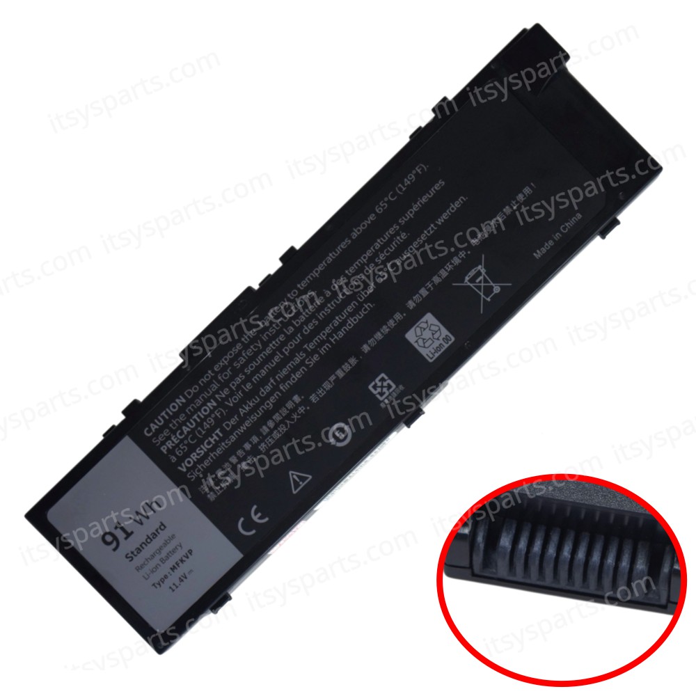 Laptop Battery for Dell Precision 17 7710 7720 15 7510 7520 Precision M7720 1V0PP M28DH 0GR5D3 GR5D3 RDYCT TWCPG MFKVP 0MFKVP 11.4V 91Wh 7950mAh ( SKU.1-BAT0873 )