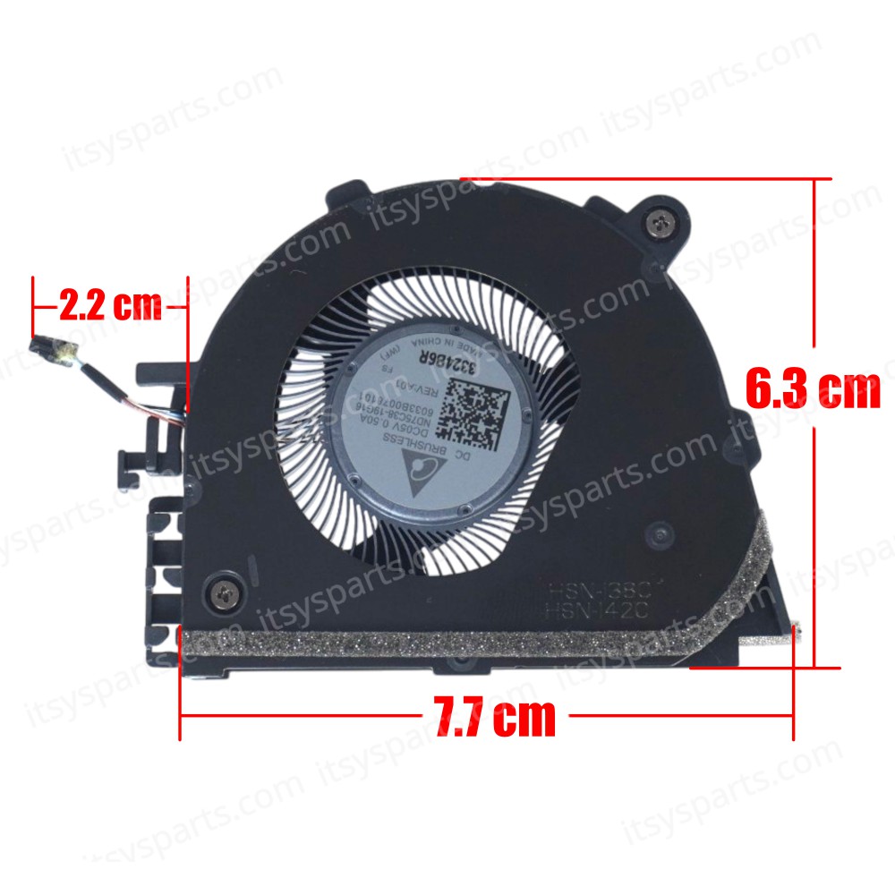 Laptop CPU Cooling Fan for HP EliteBook x360 830 G7 830 G8 M03868-001 6033B0078001 ND75C38-19G16 HSN-I38C HSN-I42C 4pin ( SKU.81463 ) Laptop CPU Cooling Fan for HP EliteBook x360 830 G7 830 G8 M03868-001 6033B0078001 ND75C38-19G16 HSN-I38C HSN-I42C 4pin ( SKU.81463 )