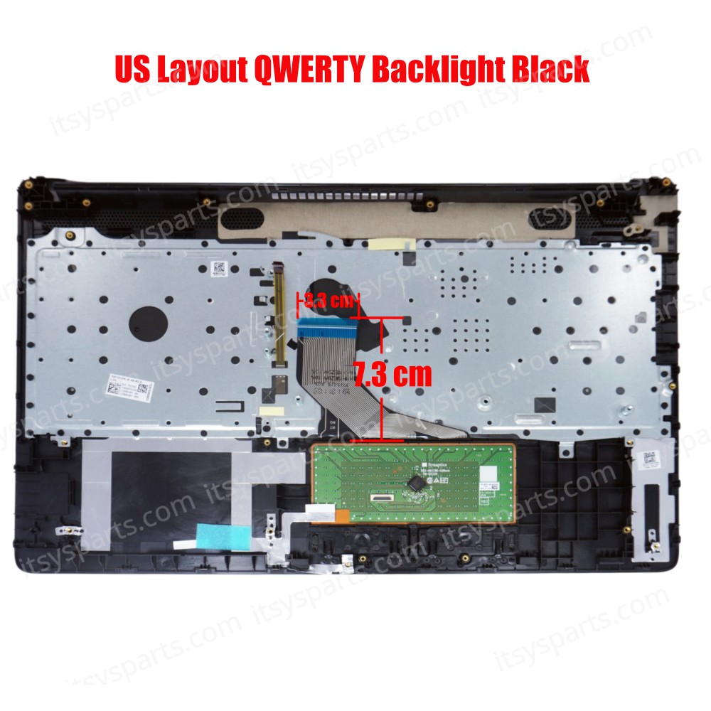 Laptop Keyboard Palmrest for HP 15-DA 15-DB 15G-DR 15G-DX 15Q-DS 250 G7 255 G7 AM29M000100 AM29M000A00 L20386-001 L20387-001 L50001-031 L50001-151 Backlight Black ( SKU.41219USBLPALM )