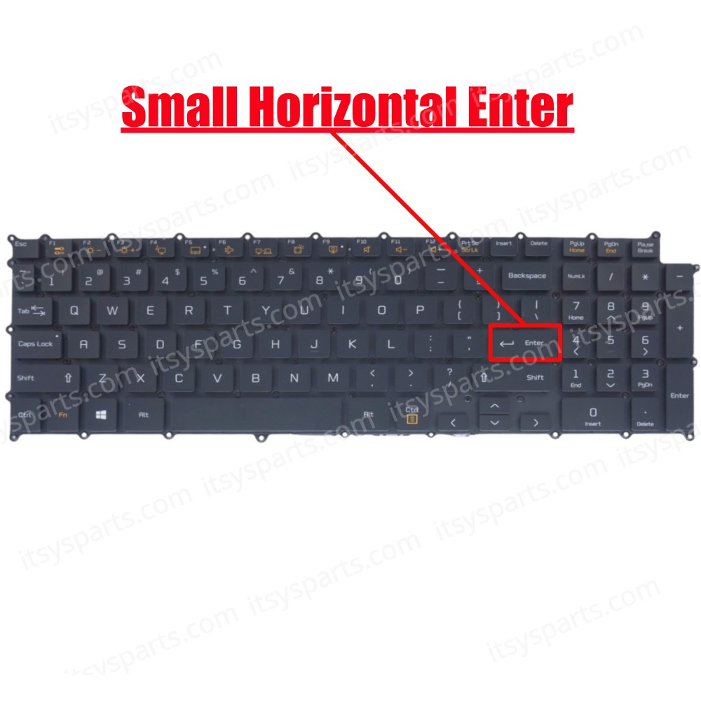 Laptop Keyboard for LG Gram 17Z90N 17Z90N-V 17Z90N-N 17U70P 17U70P-P 17UD70P SN3890BL US No Frame Backlight Black ( SKU.41220USBL )