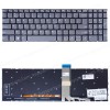 Laptop Keyboard for Lenovo IdeaPad Slim 3-15IAN8 82XB 3-15IRU8 82X7 5CB1L45593 5CB1L45902 US No Frame Backlight Gray ( SKU.41223USBL )