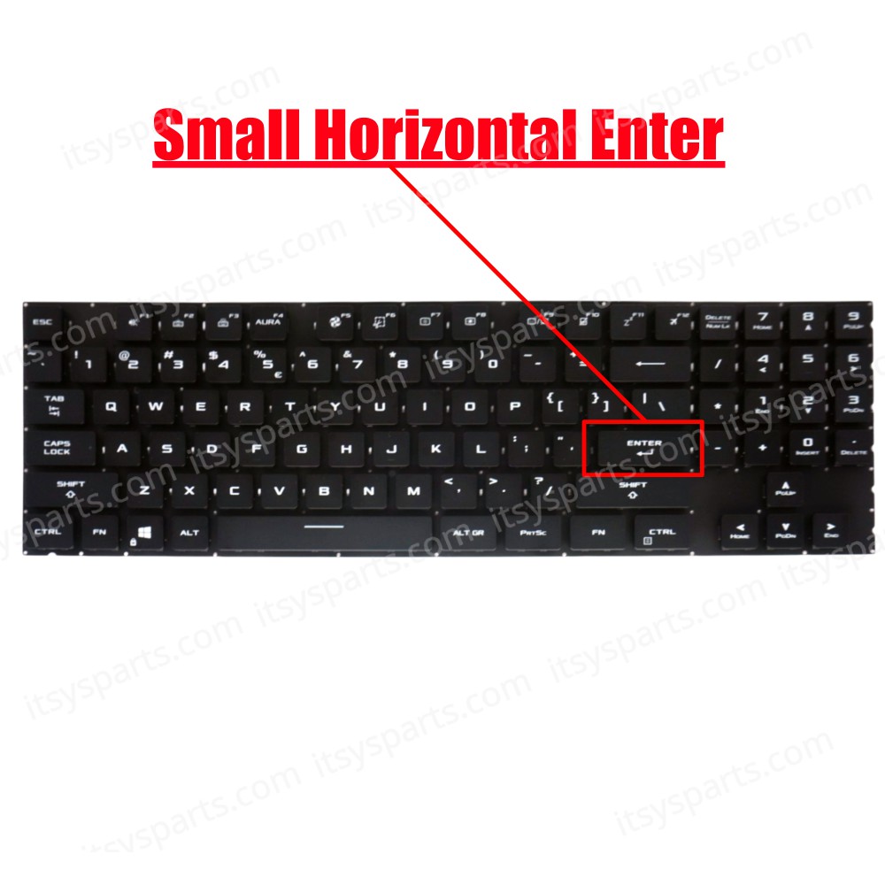 Laptop Keyboard for Asus ROG Strix Scar 17 G733Z G733Q G733QR G733ZW G733CW G733CX G733ZS 2021 Year 0KNR0-E630U100 6037B0213730 US No Frame RGB Backlight Black ( SKU.41225USBL )