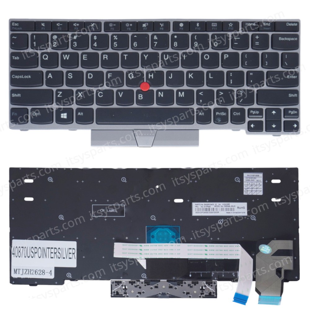 Laptop Keyboard for Lenovo ThinkPad L13 Yoga 01YP080 01YP160 01YP029 01YP109 01YP189 01YP035 01D00JR CMSNBL-83US 5N20V43580 US Pointer Silver ( SKU.40870USPOINTERSILVER )