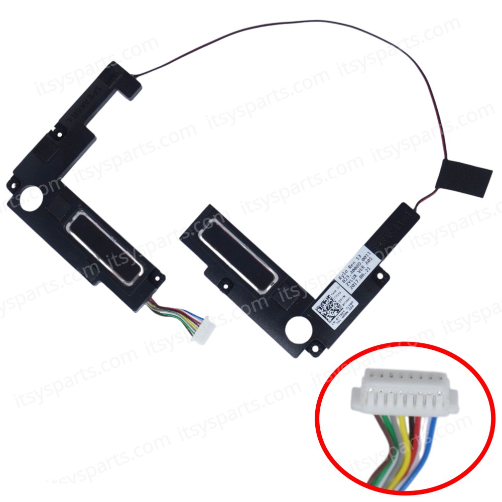 Speaker Set for Laptop Dell Inspiron 13 7370 7373 7380 Series 023.400BD.0011 TJXHY 0TJXHY CN-0TJXHY-ZLE00-76L-008N-A00 Speakers Left+Right ( SKU.1-SPKR219 )