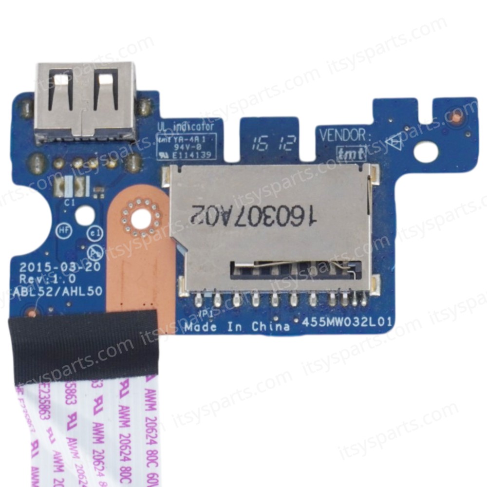 USB Card Reader Board for Laptop HP 15-ac130nv - Product number : V8T17EA with cable ( SKU.1-BRD209 ) USB Card Reader Board for Laptop HP 15-ac130nv - Product number : V8T17EA with cable ( SKU.1-BRD209 )