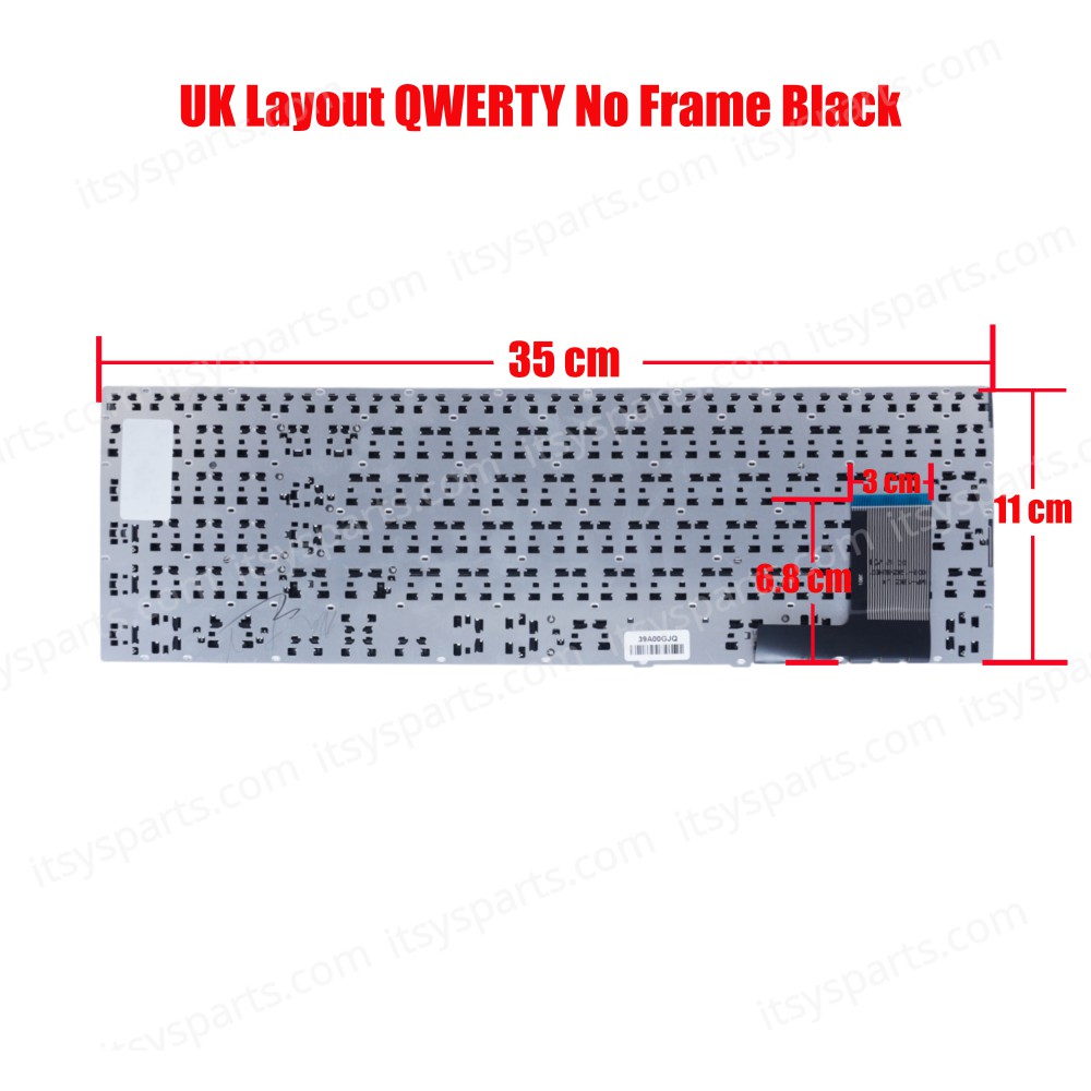 Laptop Keyboard for Samsung NP370R5E NP510R5E 450R5E 450R5V 510R5E NP510R5E BA59-03621A SG-58700-XUA 370R5E 370R5E-A01 370R5E-S01 UK No Frame Black ( SKU.40153UKNOFRAME )