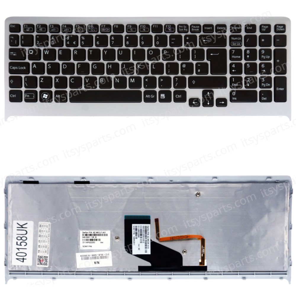 Laptop Keyboard for Sony Vaio VPC-F21 PCG-81312M VPCF23S1R VPCF232FX VPCF236FM/B 148952811 9Z.N6CBF.A01 9Z.N6CLF.A01 148952741 045-0001-128-B UK Backlight Black Silver Frame ( SKU.40158UK ) Laptop Keyboard for Sony Vaio VPC-F21 PCG-81312M VPCF23S1R VPCF232FX VPCF236FM/B 148952811 9Z.N6CBF.A01 9Z.N6CLF.A01 148952741 045-0001-128-B UK Backlight Black Silver Frame ( SKU.40158UK )