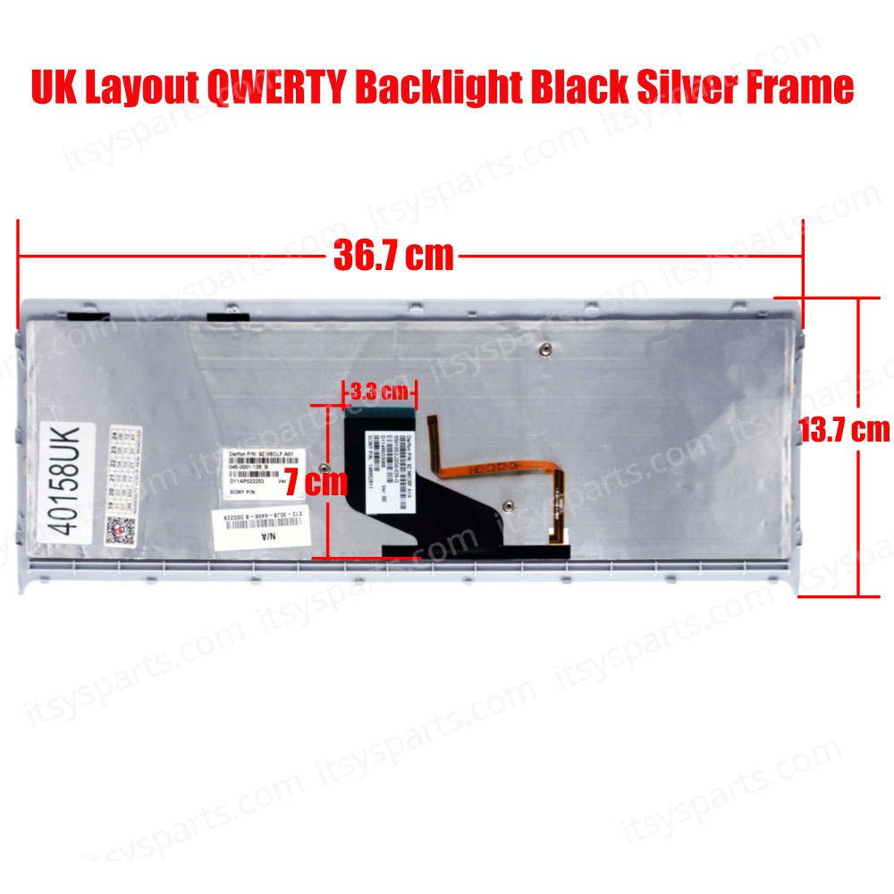 Laptop Keyboard for Sony Vaio VPC-F21 PCG-81312M VPCF23S1R VPCF232FX VPCF236FM/B 148952811 9Z.N6CBF.A01 9Z.N6CLF.A01 148952741 045-0001-128-B UK Backlight Black Silver Frame ( SKU.40158UK ) Laptop Keyboard for Sony Vaio VPC-F21 PCG-81312M VPCF23S1R VPCF232FX VPCF236FM/B 148952811 9Z.N6CBF.A01 9Z.N6CLF.A01 148952741 045-0001-128-B UK Backlight Black Silver Frame ( SKU.40158UK )