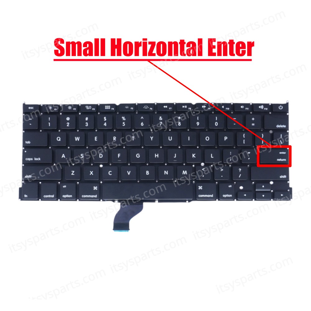 Laptop keyboard for Apple Macbook Pro A1502 13.3" Black WITHOUT FRAME US SMALL ENTER With Backlit Board ( SKU.40171USBL ) Laptop keyboard for Apple Macbook Pro A1502 13.3" Black WITHOUT FRAME US SMALL ENTER With Backlit Board ( SKU.40171USBL )