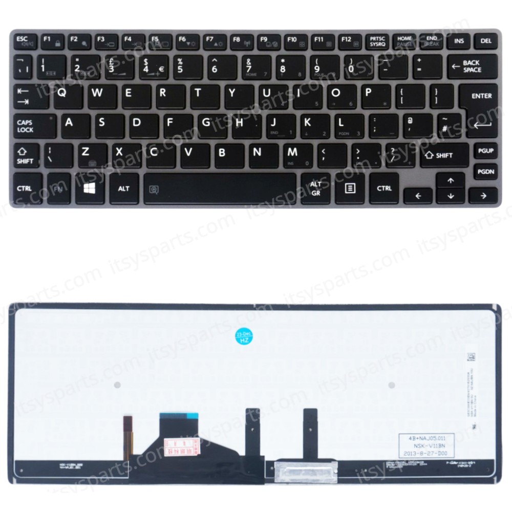 Laptop Keyboard for Toshiba Dynabook R63/A R63/B R63/D R63/Y R63/J R63/F Series R634 RZ63 Z30-A Z30-B Z30-C Z30T-A Z30T-B UK Backlight Black Gray Frame ( SKU.40157UKNOPOINTERBL ) Laptop Keyboard for Toshiba Dynabook R63/A R63/B R63/D R63/Y R63/J R63/F Series R634 RZ63 Z30-A Z30-B Z30-C Z30T-A Z30T-B UK Backlight Black Gray Frame ( SKU.40157UKNOPOINTERBL )