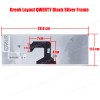 Greek Laptop Keyboard for Lenovo IdeaPad U410 Type 3726 4376 U410 Touch Type 6892 25212321 T3C1-GK V-127920DS3-GK T3C1-US GR Black Silver Frame ( SKU.40341GRSILVER)