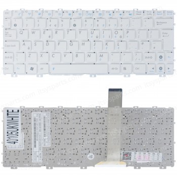Laptop Keyboard for Asus Eee PC 1025 1025C 1025CE 1015BX 1011P 1015PW 04GOA291KUS01 04GOA292KUS02-1 AEEJ8U00110 MP-10B63US-5289 MP-10B66PA-5288 V103646LS1 MP-10B63US-528 UΚ White ( SKU.40105UKWHITE )