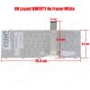 Laptop Keyboard for Asus Eee PC 1025 1025C 1025CE 1015BX 1011P 1015PW 04GOA291KUS01 04GOA292KUS02-1 AEEJ8U00110 MP-10B63US-5289 MP-10B66PA-5288 V103646LS1 MP-10B63US-528 UΚ White ( SKU.40105UKWHITE )