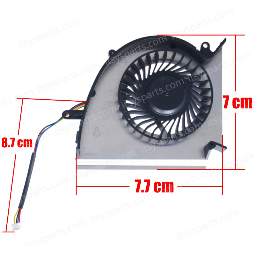 Laptop GPU Cooling Fan for MSI GE75 Raider 8SF 9SF 9SG 10SE 10SF MS-17E2 GL75 Leopard 9SC 10SF-446US 10SFS-018US PABDD06015SL-N417 PABDD06015SL-N414 4pin ( SKU.81468 )