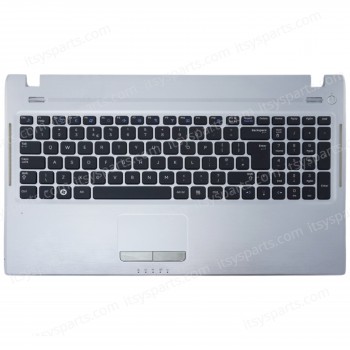 Laptop Keyboard Palmrest for Samsung Q530 Q560 Series PK1532 BA75-02581A SUMH15-BWU01-001B0 BA81-10519A 9Z.N5QSN.A0F TRBA75-02670f UK Silver ( SKU.40570UKPALM )