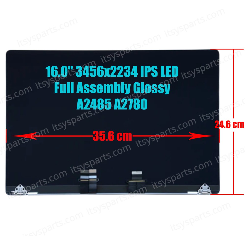 Laptop Screen monitor for Apple MacBook Pro Retina 16" M1 M2 Pro Max A2485 A2780 Late 2021 Year EMC 3651 EMC 8103 Full Assembly 16.0" 3456x2234 IPS LED Glossy Silver ( SKU.1-SCR0601 )