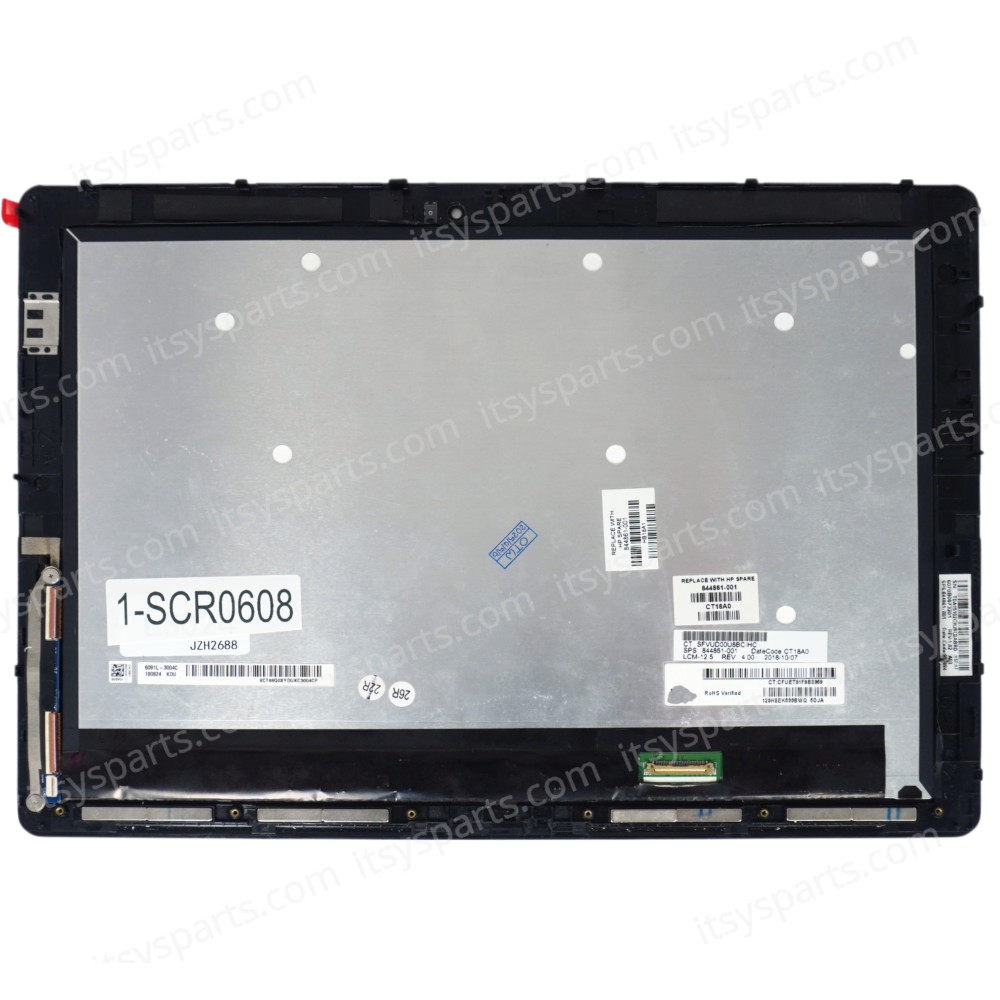 Tablet Screen monitor for HP Elite x2 1012 G1 Z0J13EC 1BA55US 1BB37US 1BB62US 844861-001 LP120UP1-SPA5 Assembly Touch Digitizer 12.5'' 1920x1280 IPS LED eDP 30pins 60Hz Glossy ( SKU.1-SCR0608 )