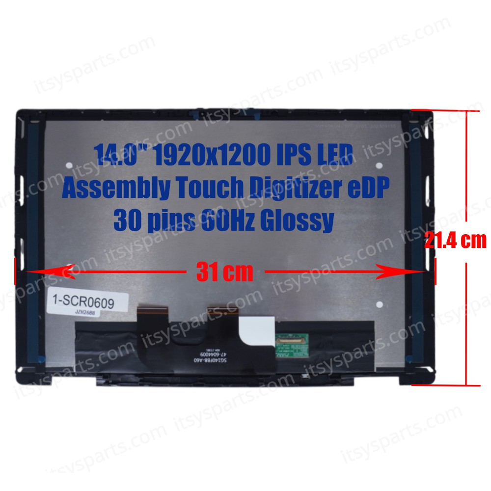 Laptop Screen monitor for HP Envy x360 2-in-1 14-FA 14-FC N91012-001 N91013-001 NV140WUM-T01 Assembly Touch Digitizer 14.0'' 1920x1200 WUXGA IPS LED eDP 30pins 60Hz Glossy ( SKU.1-SCR0609 )