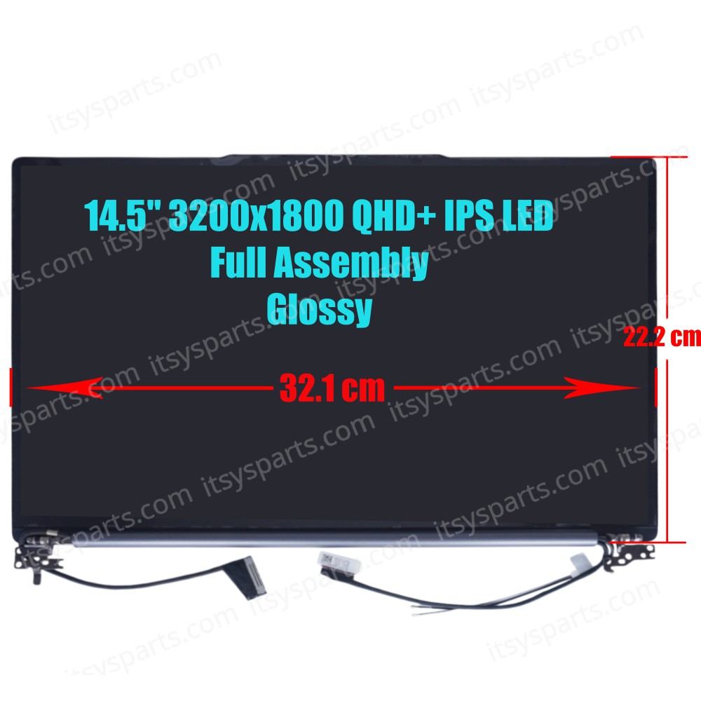 Laptop Screen monitor for Lenovo Yoga Pro 7 14APH8 82Y8 5D10S40018 5D10S40015 Full Assembly 14.5'' 3200x1800 QHD+ 3K IPS LED 40pins Glossy Gray ( SKU.1-SCR0613 )
